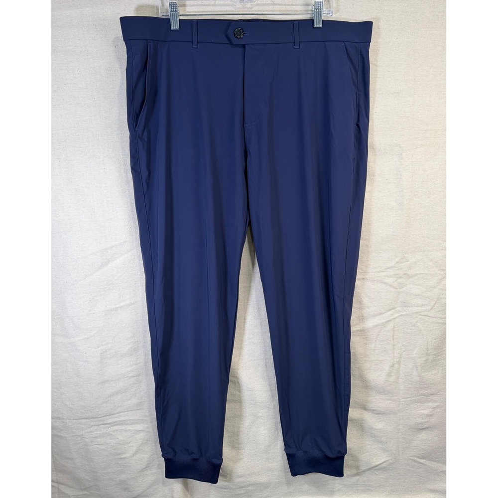 Greyson‎ Montauk Jogger Men 38 Navy Blue Golf Performance Tapered Stretch Pants